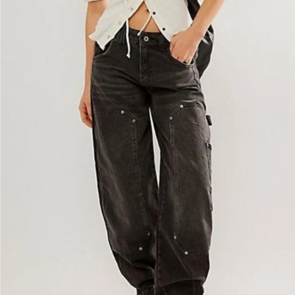 Free People Denim - Free People We The Free Loren High Rise Carpenter Barrel Jeans Size 28 NWT
